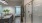 walk-in shower with glass door